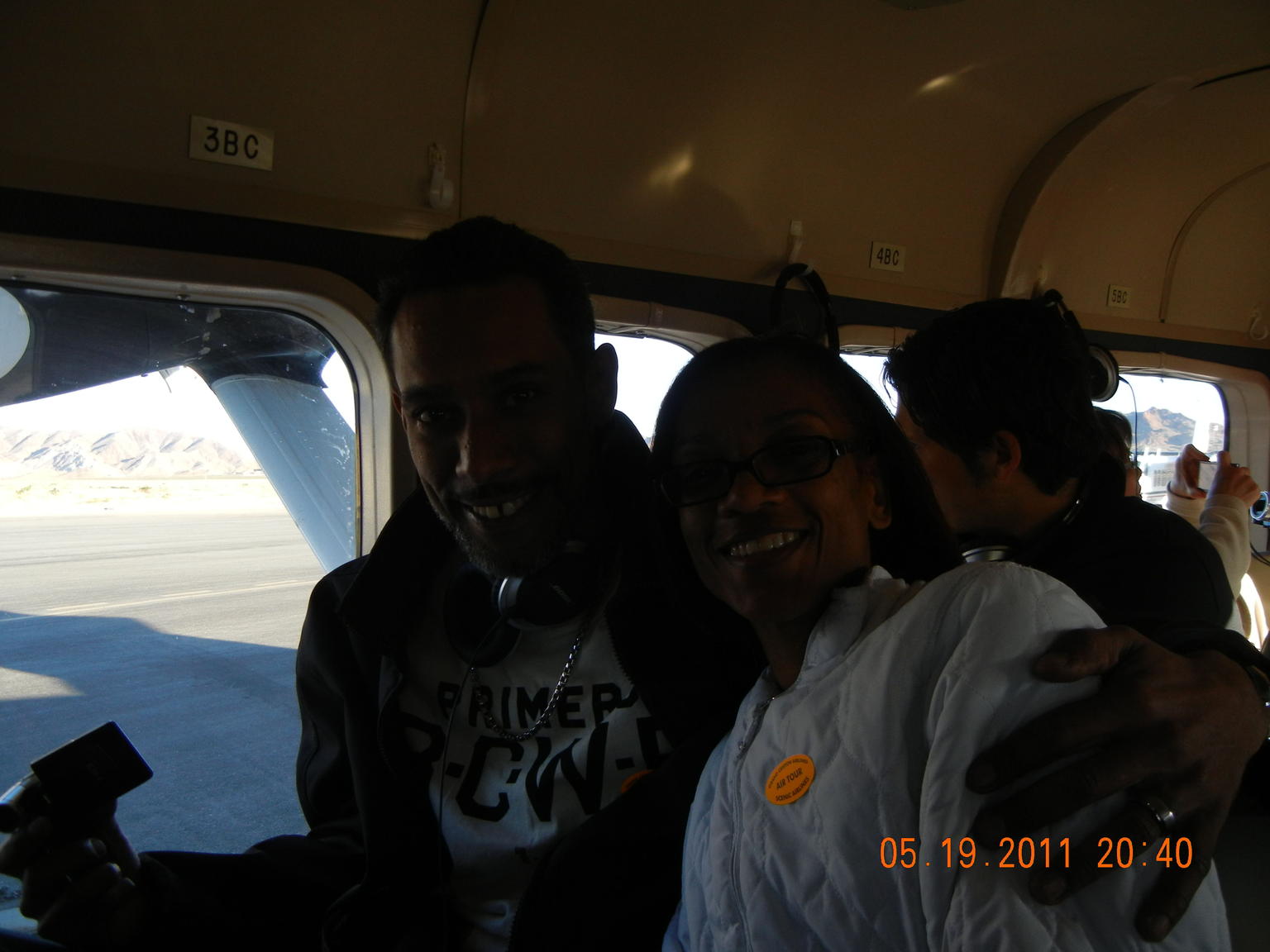 On the plane to the Grand Canyon