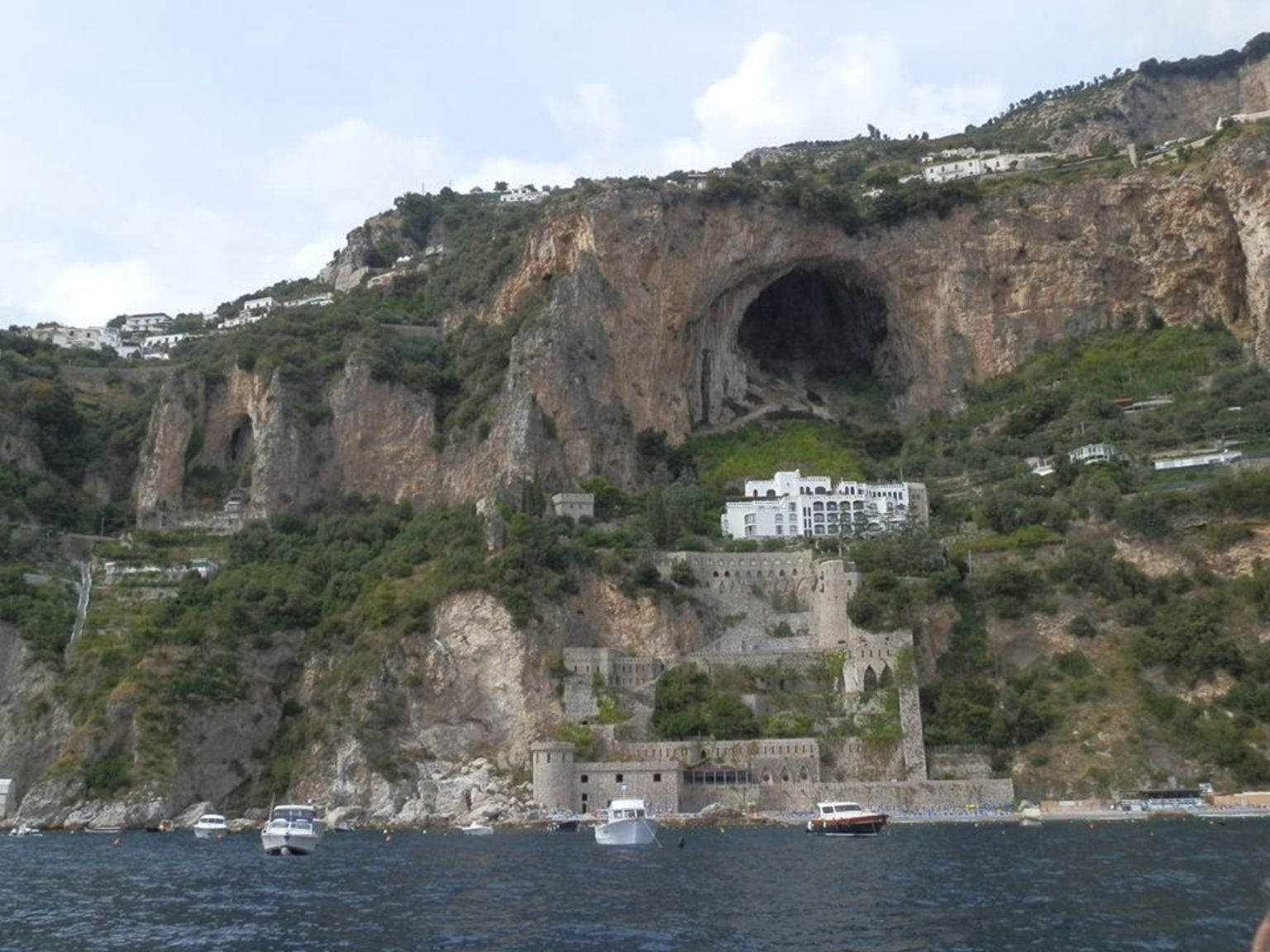 Cave only visible from on boat trip