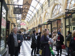 Photo of SDC12552 A beautiful arcade. They were all so different and I loved the history behind the now busy city life. We had a nice morning tea and finished with a nice lunch. , Noeline D - August 2012