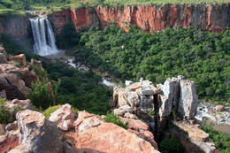 Photo of Elands Waterfall, South Africa - Impala Tour The Elands River Waterfall at Waterval Boven in Mpumalanga, South Africa - May 2011