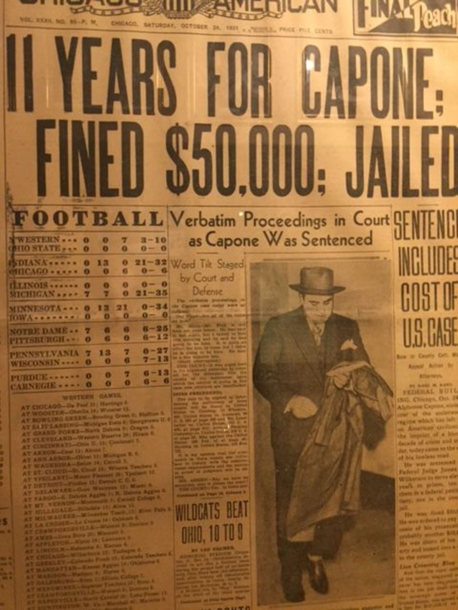 News paper Capone