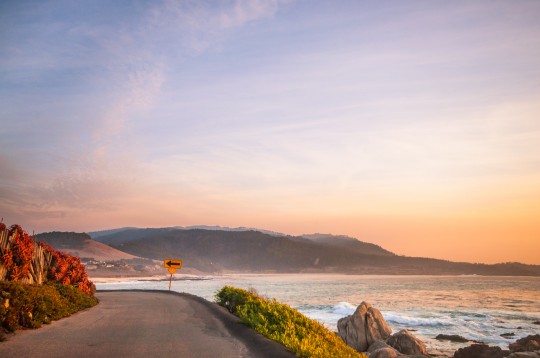 A seaside road in Carmel