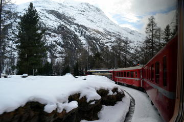 Bernina Express, Swiss Alps