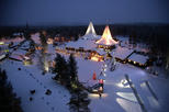 Visit to Santa Claus Village and Snowmobiling to Reindeer Farm from Rovaniemi