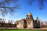 Echmiadzin Mother Cathedral, Hripsime Church and Zvartnot Temple From Yerevan