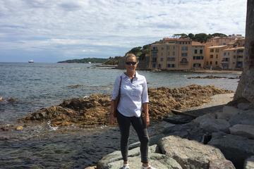 Private full day trip to St Maxime and St Tropez green boat from Cannes