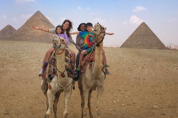 Private Day Trip to Egyptian Pyramids in Giza, Saqqara and Dahshur with Egyptian Barbecue Lunch and Camel Ride