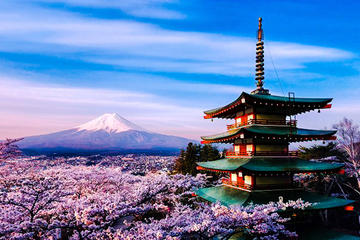 Photogenic Mount Fuji and The Itchiku Kubota Art Museum by private car