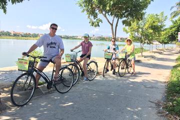 ECO AREA EXPLORING TOUR BY BIKING AND BASKET BOAT SAILING AND FOOT MASSAGE RELAXING AND LUNCH OR DINNER -  LOCAL FOOD SET MENU