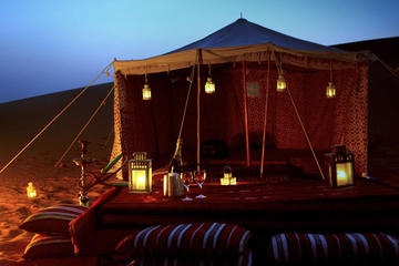 Overnight Dubai Desert Camping- Camel and 4x4 Safari with BBQ and Belly Dance