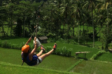 Flying Fox and White-Water Rafting Adventure in Bali