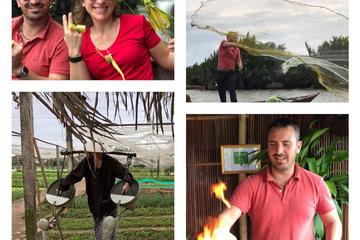 The most interesting countryside cycling tour in Hoi An: fishing - gardening - cooking with the Local