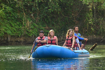 3-in-1 Arenal Volcano Combo Tour: River Safari Float with La Fortuna Waterfall and Volcano Hike