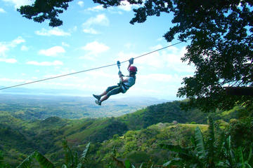 Canopy and Rafting Tour with Organic Farm Lunch from La Fortuna