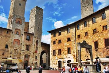 Full Day Private San Gimignano and Volterra Self-Guided Tour from Livorno