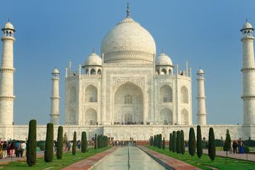 Sunrise View of Taj Mahal from Delhi