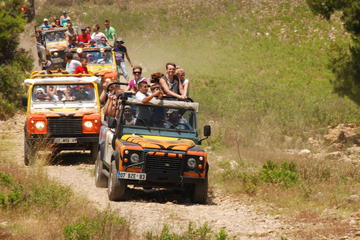 Jeep Safari and White Water Rafting Day Tour from Side