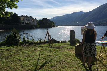 Plein-air Painting Experience on Lake Como and Wine Tasting