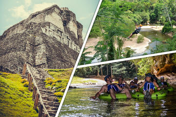 Xunantunich, Cave Tubing and Zipline tour from Belize City