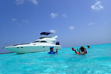 5-Hour Private Luxury Yacht Snorkel Tour with Open Bar