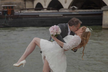 Paris Eiffel Tower Wedding Vows Renewal Ceremony with Photo Shoot