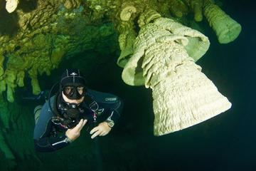Diving in Cenote Zapote for Experienced Divers