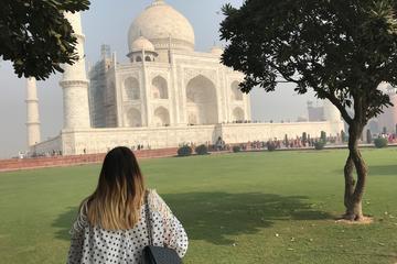 Sunrise View of Taj Mahal From Delhi