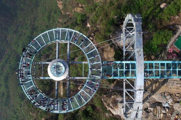 Private Transfer from Beijing to worlds largest glass viewing platform at Stone Forest Gorge
