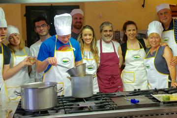 Small group Tuscan cooking class in a castle with optional transfer from Florence