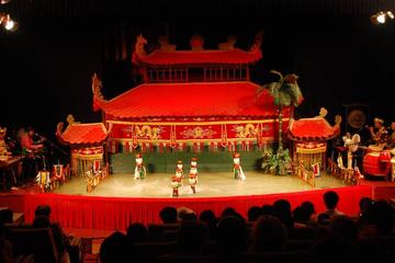 Traditional Water Puppet Show and Illuminated Ho Chi Minh City Dinner Cruise with Private Transport