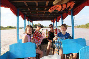 Sunset at Tonle Sap Lake from Siem Reap