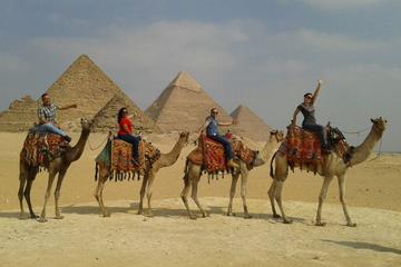 Day Tour To Giza Pyramids with Camel Ride and Egyptian Museum in Cairo