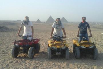 Giza Pyramids Adventure Tours on ATV Quad bike ride in desert