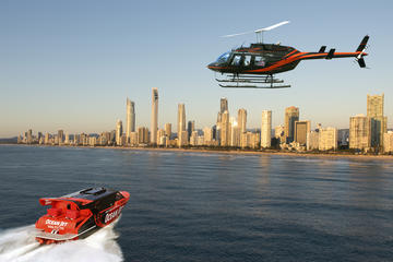 Gold Coast Combo: Ocean Jet-Boat Ride and Helicopter Flight