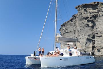 Sailing Cruise in Santorini to Red Beach and Akrotini