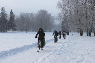 Tallinn Winter Bike Tour with Cafe Stop and Market Visit