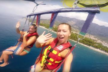 Two Great Adventures: Parasail Experience and Shopping Tour from Punta Cana