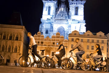 Guided Night Time Bike Ride in Prague