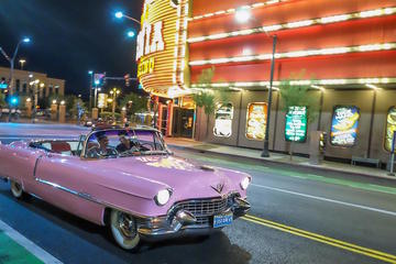 Private Las Vegas Night Tour with Elvis in Pink Cadillac Convertible