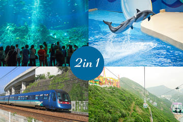 E-Ticket Combo: Airport Express plus Ocean Park Admission Ticket in Hong Kong