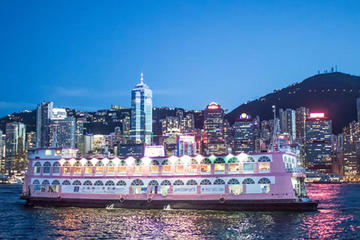 Victoria Harbour Dinner Cruise and Light Show from Kowloon Including Hotel Pickup