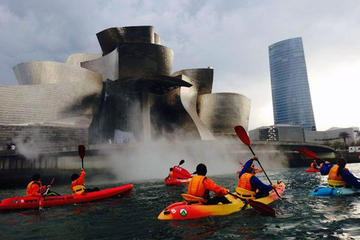 Bilbao in canoe
