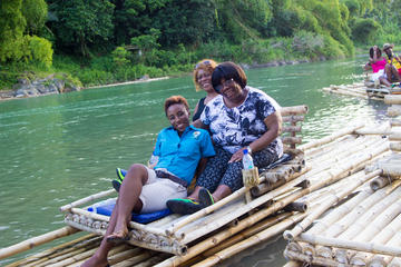 Rio Grande Rafting with Blue Lagoon and Monkey Island from Kingston