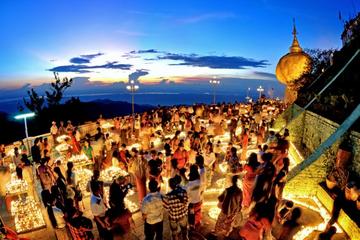 Overnight Golden Rock and Bago Tour from Yangon