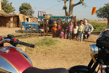 Jaipur Motorcycle Tour to Sambhar Lake