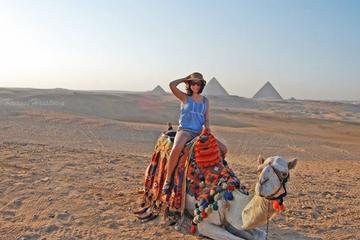 Day tour to Giza-sakkara-Memphis with camel ride with sound and light show evening