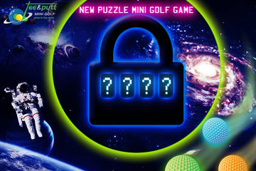 Escape room puzzle minigolf