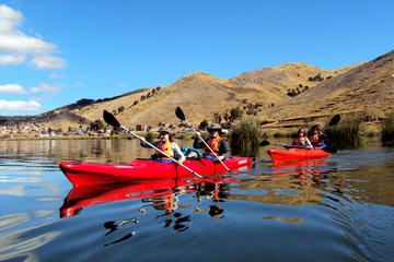 Kayak from Puno to Uros island and fast boat to Taquile