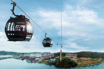 Singapore Sentosa Island Tour with Cable Car Ride and Wings of Time Night Show