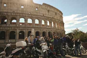 Combo Rome by Scooter and Colosseum Skip-the-line Guided Tour